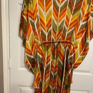 Satin-feel caftan Dresss